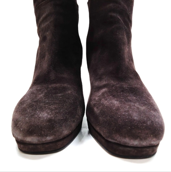 Prada Boots  Women Brown Suede - Picture 3 of 8